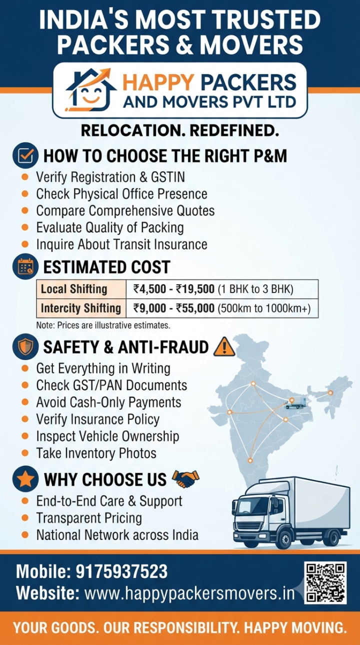 Which is the best packers and movers in india Trusted and Reliable services